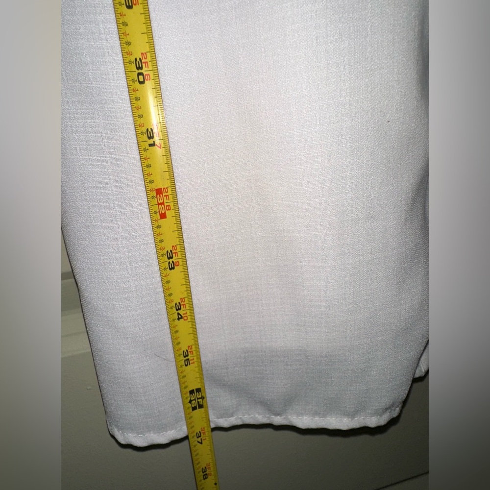 NAIF White Button-Front Mini Dress L - Picture 4 of 10